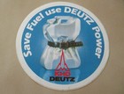 KHD Deutz Aufkleber Save Fuel use DEUTZ Power