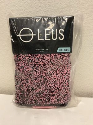 Leus Surf Towel, 58”x33” - Pink To Black Fade - Image 1 of 3