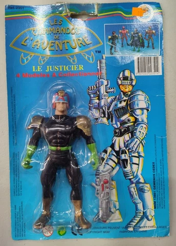 Judge Dredd Spanish Bootleg Figure Les Commandos De L'Aventure Le Justicier Cover