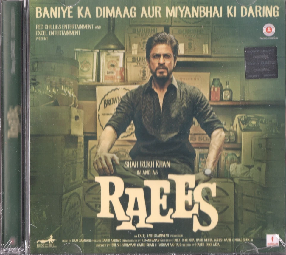 RAEES - Original Bollywood Soundtrack CD - Shahrukh Khan & Mahira - Bild 1 von 1