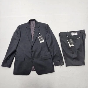 Ralph Lauren Mens 42R / 36x29 Classic-Fit UltraFlex Charcoal 2 Piece Wool Suit - Picture 1 of 16