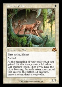 MTG OCELOT PRIDE 394 FOIL EXC - RETRO BRANCO DI OCELOT - MH3 X EN - MAGIC - Imagen 1 de 1