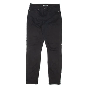 LEVI'S 312 Shaping Womens Jeans Black Slim Straight Denim W29 L32 - Picture 1 of 6
