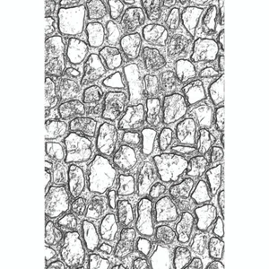 Sizzix cartella goffratura texture 3D di Tim Holtz - ciottoli #2 - Foto 1 di 1