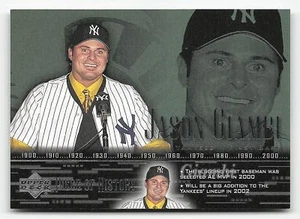 2002 Upper Deck Piece of History #36 Jason Giambi - Picture 1 of 2