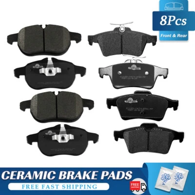 Керамические передние и задние тормозные колодки подходят для 2004 - 2011 SAAB 9-3 - Изображение 1 из 4