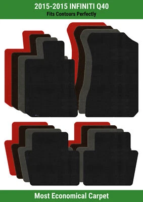 Lloyd Velourtex Front & Rear Row Carpet Mats for 2015 INFINITI Q40  - Image 1 of 4