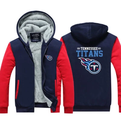 Para hombres Tennessee Polar Cremallera Abrigo Invierno Chaqueta Cálida Abanicos Sudadera con Capucha Sudadera Foto 1 de 4