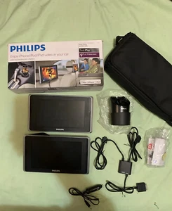 Philips PV9002i / Twin Play Portable Video For Cars - Picture 1 of 24