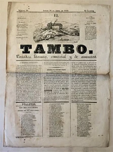 CANTABRIA. EL TAMBO, PERIODICO LITERARIO...26 DE ABRIL DE 1849 - Bild 1 von 1