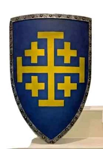 Heizschild Ritter Mittelalter Templer Kampfrüstung Kreuzritter Krieger - Bild 1 von 4