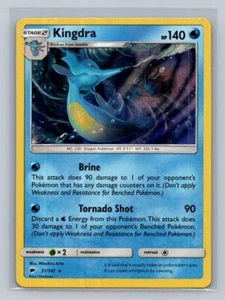 Kingdra SM - Burning Shadows 31/147 casi nuevo holograma raro - Imagen 1 de 2