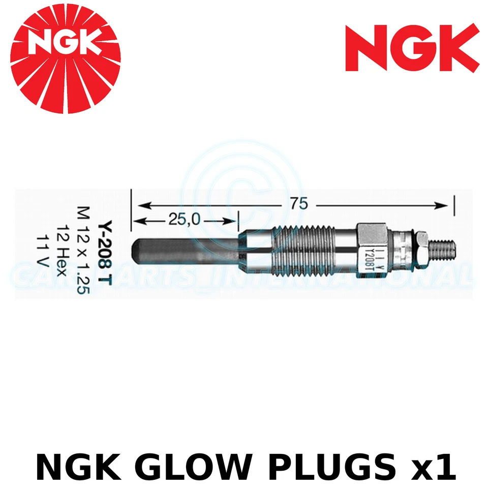 Vela de incandescência NGK - Para Peugeot 604 561A_ Berlina 2.3 TD (1979-83) - Imagem 1 de 1
