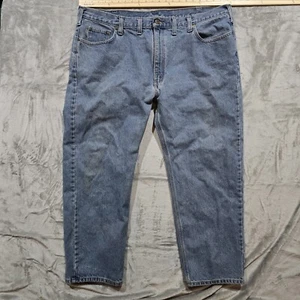 Carhartt Mens 44 x 30 Baggy Jeans Work Pants Blue Denim, Workwear, Y2K, Retro - Picture 1 of 10