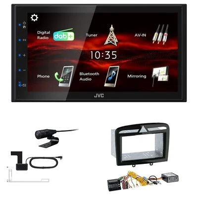JVC Bluetooth 2DIN DAB+ Autoradio für Peugeot 308 Facelift Canbus - Bild 1 von 4