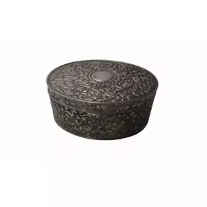 Vintage Jewelry Trinket Box Oval - Picture 1 of 9