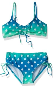 Kanu Surf Girls' Willow V-Neck Bikini Beach Sport 2-Piece Swimsuits - Picture 1 of 6