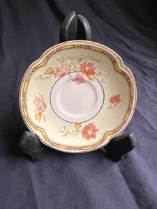 Saucer 45/8 Very Ornate Flowers England - Picture 1 of 5