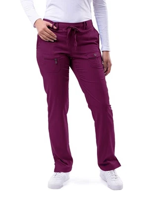 Adar Pro Scrubs For Women - Petite Skinny Leg Yoga Scrub Pants - Image 1 of 4