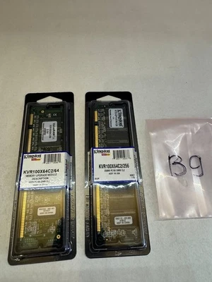 Vintage Kingston SDRAM RAM Lot 64MB + 128MB PC100 CL2 - Image 1 of 4