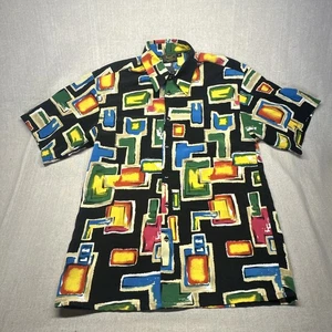 Monzini Collection Herren Freizeit Kurzarm Hemd Hergestellt in USA Größe Medium - Bild 1 von 6