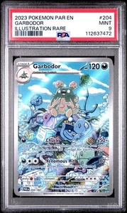 PSA 9 Garbodor 204/182 Sv04: Paradox Rift Holo Illustration Rare Pokemon TCG - Picture 1 of 2