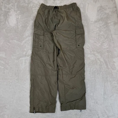Vintage BUM Equipment Cargo Track Pants Mens M Brown Preowned Nylon Baggy - Image 1 of 4
