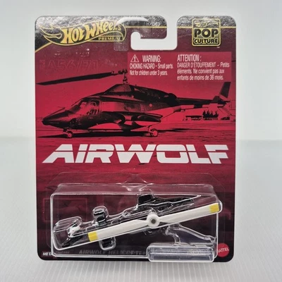 Mattel Hot Wheels Pop Culture Airwolf Helicóptero Metal Diecast Escala 1:64 Nuevo Foto 1 de 4
