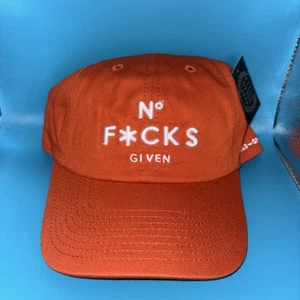 NWT FIELD GRADE NO F*CKS GIVEN Adjustable Strapback Baseball Hat Cap Orange - Bild 1 von 3