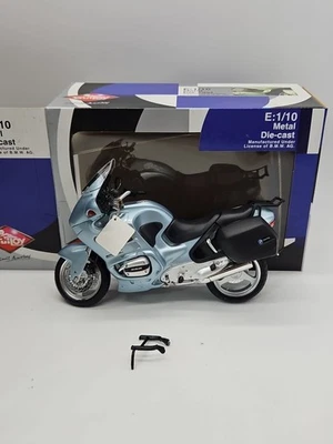 GUILOY BMW R1100 RT MOTORCYCLE 17280 Blue/Silver IN THE BOX DIECAST 1/10 Broken - Image 1 of 4