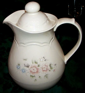 Plastic Pfaltzgraff Tea Rose Gently Used Large Carafe - Picture 1 of 1