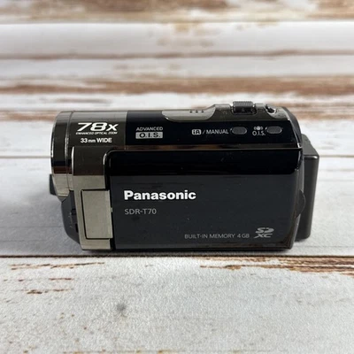 Panasonic SDR-T70 4GB Built-in Memory Camcorder Tested No Battery/Charger - Image 1 of 4