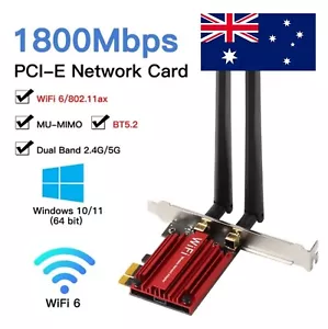🇦🇺 Intel Dual Band 9260AC 1730Mbps Pcie Bluetooth 5.0 WiFi Card for Desktop PC - Picture 1 of 5