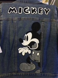 Mickey Mouse handbemalte Jeansjacke Gr. Large 10-12 Y von Arsenio Echevarria - Bild 1 von 9