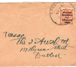 IRELAND Cover GB Overprint *GRANARD* RUBBER Co Longford 1922{samwells}IR101 - Picture 1 of 6