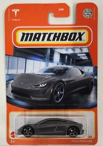 2022 Matchbox Tesla Roadster Gray Metallic 75/100 Zero Emissions Elon Musk - Picture 1 of 4