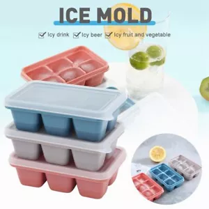 1 Pack Mini Ice Cube Trays with Easy-Release Silicone Bottom, Stackable with Lid - Picture 1 of 11