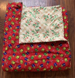 Handmade John Deere Blanket Quilt Christmas 86” X 39” Hand Tied Farm Tractor - Picture 1 of 6