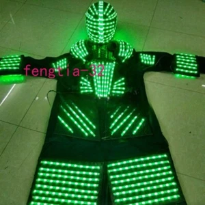 LED Roboter Cosplay Kostüm Anzug beleuchtet Tanzshow Party leuchtende Kleidung NEU - Bild 1 von 4