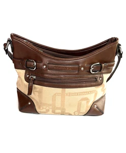 Etienne Aigner Vintage Brown & Tan Shoulder Bag - Picture 1 of 17