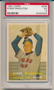 1957 Topps Elmer Singleton (#378) PSA5 PSA - Picture 1 of 2