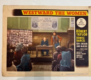 Westward The Women 1951 lobby card 11 x 14 Robert Taylor, John McIntire - Foto 1 di 5