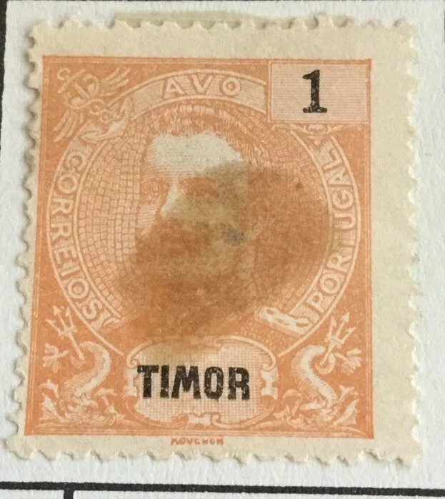 Estampilla del rey Carlos Timor 1911 Foto 1 de 1