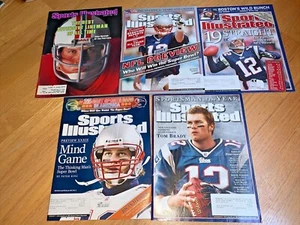 5 SPORTS ILLUSTRATED - NEW ENGLAND PATRIOTS / BRADY - 1981 / 2004 / 2005 - Picture 1 of 6