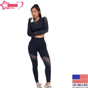 Women Workout  Sets 2 Piece Tummy Control  High Waist Yoga  Set ,Gym Tracksuit - Picture 1 of 60