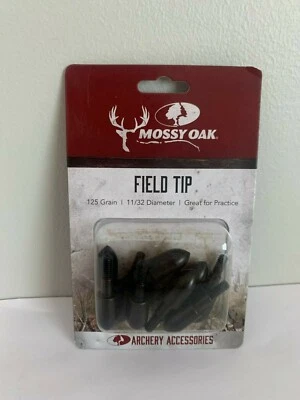 Mossy Oak Field Tip 10 PACK .125 GRAIN 11/32 Diameter - Image 1 of 2