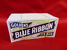 Vintage Cigar Box Label Bulk Lot 500 Labels Golden's Blue Ribbon Mild Cigars NOS