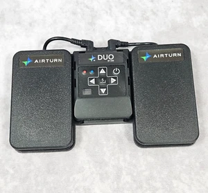 AirTurn DUO BT-500 Silent Bluetooth Pedal Page Turner Teleprompt Model ATFS-2 - Picture 1 of 14