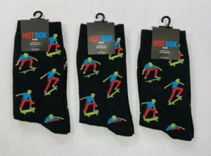 Kids Youth HotSox Skateboard Skate Socks 3 Pair L/XL - Picture 1 of 2