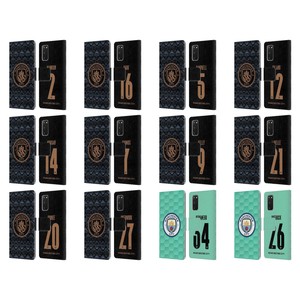 MAN CITY FC 2020/21 WOMEN'S AWAY KIT GROUP 2 LEATHER BOOK CASE FOR SAMSUNG 2